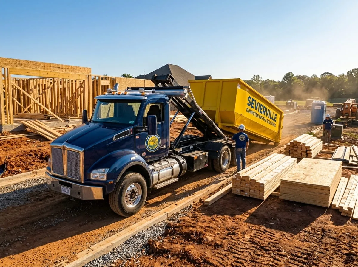 10 Yard Dumpster rental in Sevierville TN 10 Yard Dumpster roll-off container in Sevierville TN